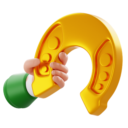 Holding Horseshoes  3D Icon