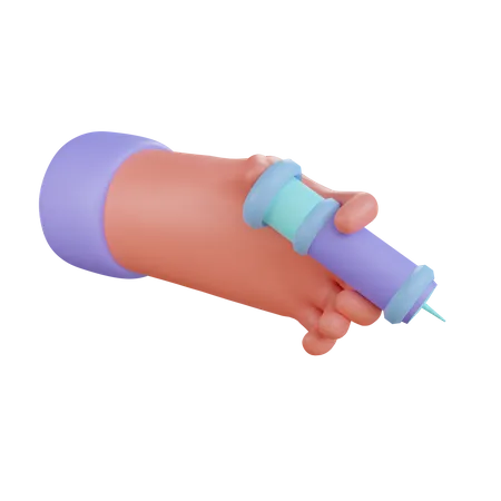Holding Injection  3D Icon