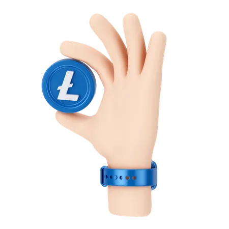 Linecoin halten  3D Icon