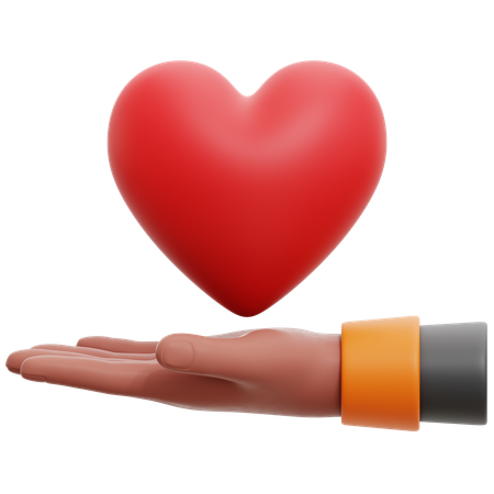 Holding Love Hand Gesture  3D Icon