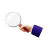 magnification 3d logo