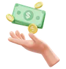 Holding Moneys Hand Gesture