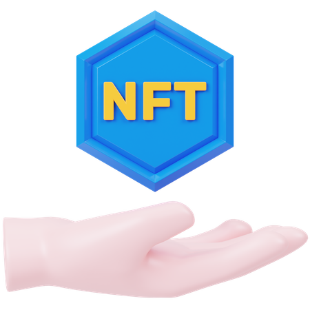 Holding NFT  3D Icon