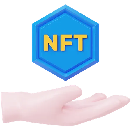 Holding NFT  3D Icon