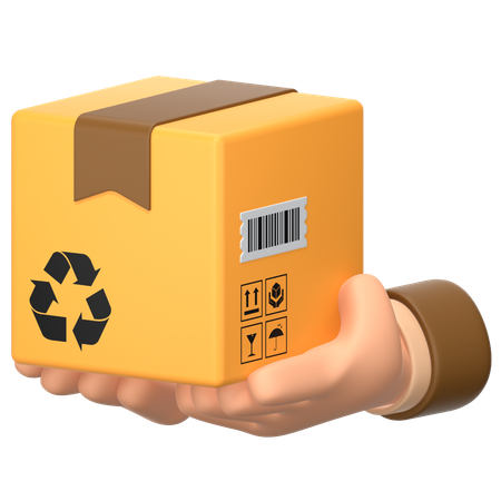 Holding Package  3D Icon