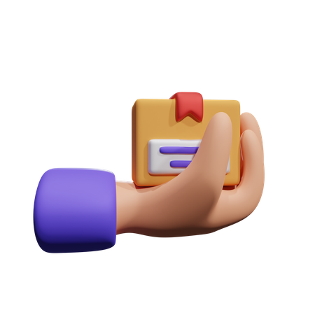 Holding Package  3D Icon