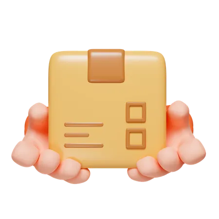 Holding Parcel  3D Icon