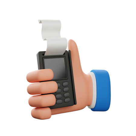 Holding payment machine  3D Icon