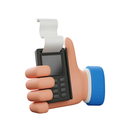 Holding payment machine  3D Icon