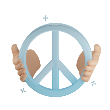 Holding Peace  3D Icon