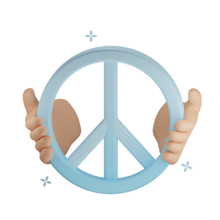 Holding Peace 3D Icon