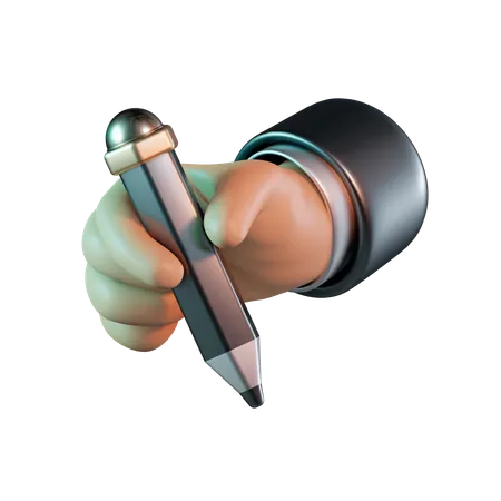 Holding Pencil  3D Icon