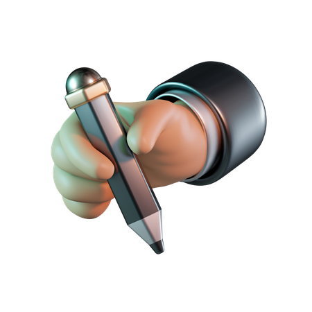 Holding Pencil  3D Icon