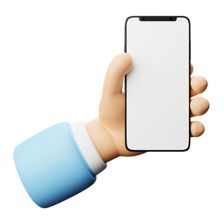 Holding Phone  3D Icon