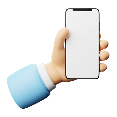 Holding Phone  3D Icon