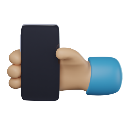 Holding Phone Hand  3D Icon