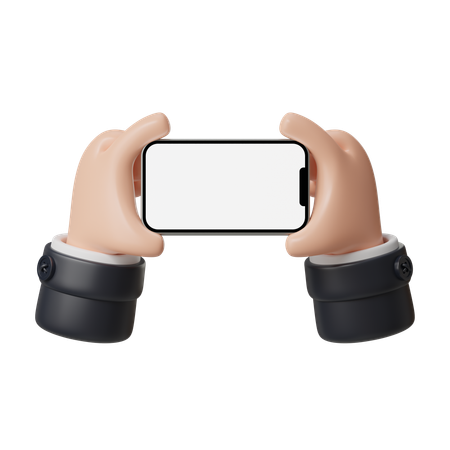 Holding Phone Hand Gesture  3D Icon