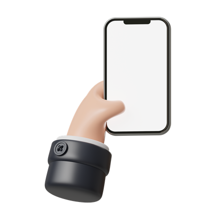 Holding Phone Hand Gesture  3D Icon