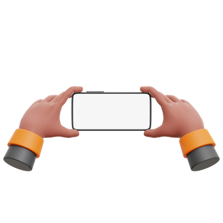 Holding Phone Hand Gesture  3D Icon