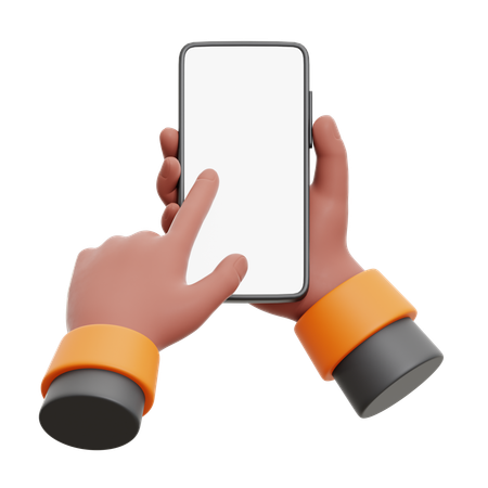 Holding Phone Hand Gesture  3D Icon