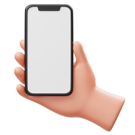 Holding Phone Hand Gesture  3D Icon