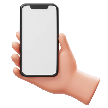 Holding Phone Hand Gesture  3D Icon