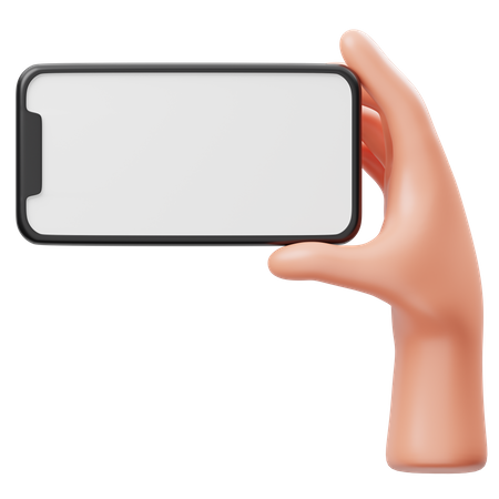 Holding Phone Hand Gesture  3D Icon