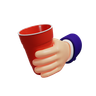 plastic cups emoji 3d
