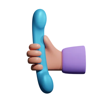 Hand Holding Telephone 3D Icon