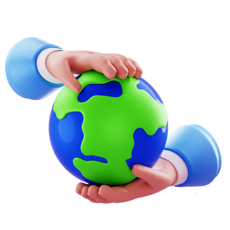 Holding The Earth  3D Icon