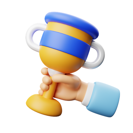 Holding Trophy  3D Icon