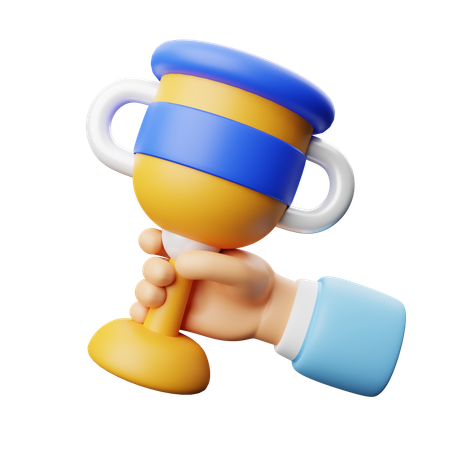 Holding Trophy  3D Icon