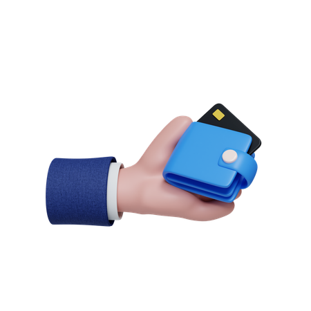 Holding Wallet  3D Icon
