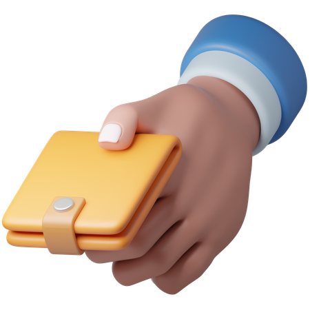 Holding Wallet  3D Icon