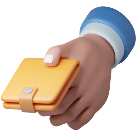 Holding Wallet  3D Icon