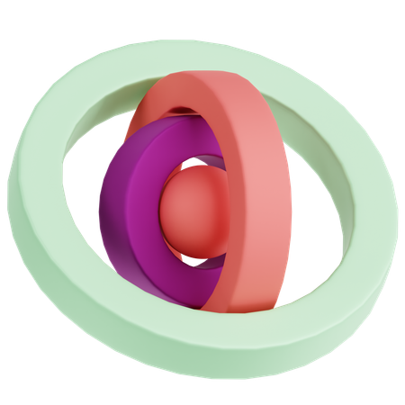 Hole Circle Abstract Shape  3D Icon