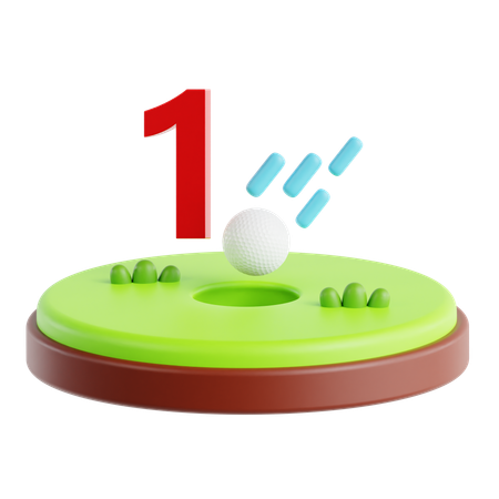 Hole In One  3D Icon