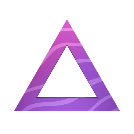 Holed Triangle  3D Icon