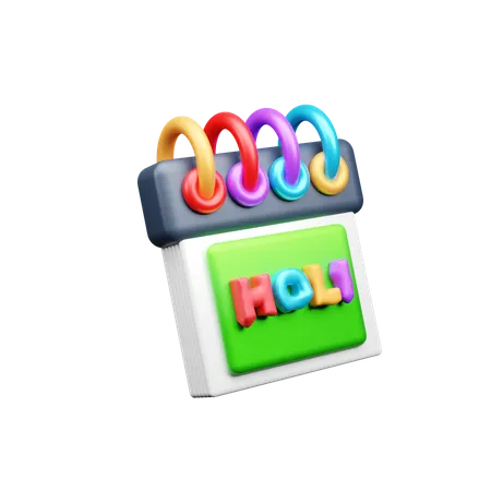 Holi  3D Icon