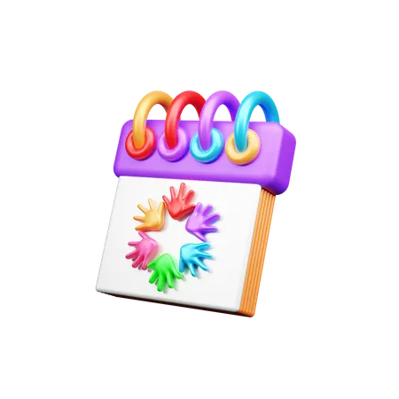 Holi  3D Icon