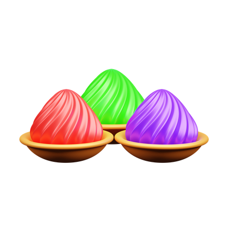 Color holi  3D Icon