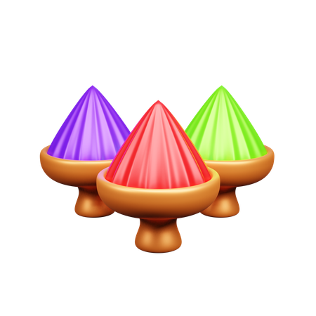 Holi Color  3D Icon
