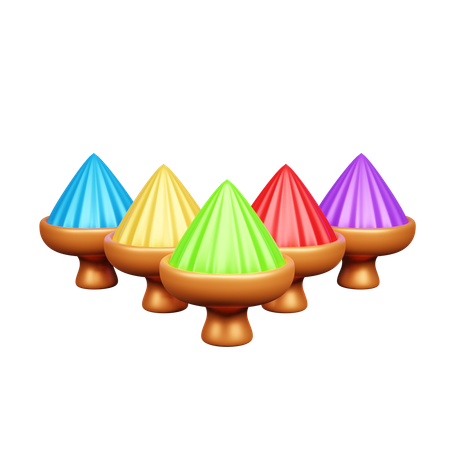 Holi Color  3D Icon