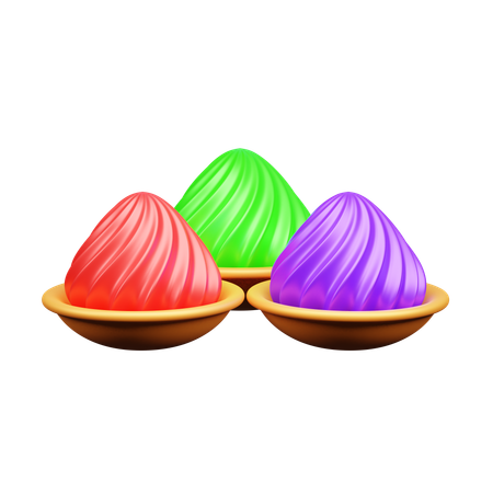 Holi Color  3D Icon