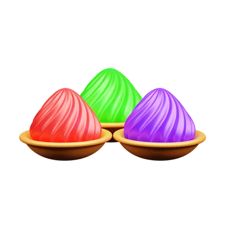 Holi Color  3D Icon