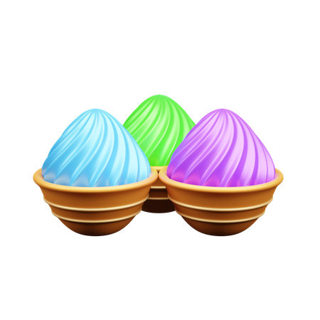 Holi Color  3D Icon