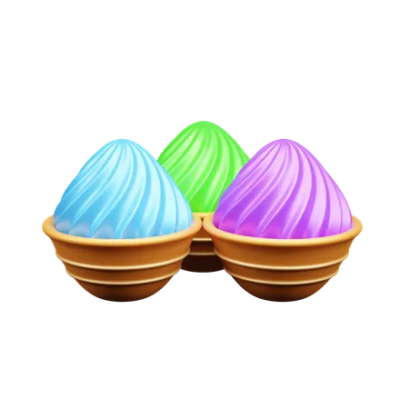 Holi Color  3D Icon