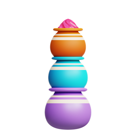 Holi Color  3D Icon