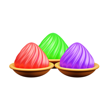 Holi Color  3D Icon