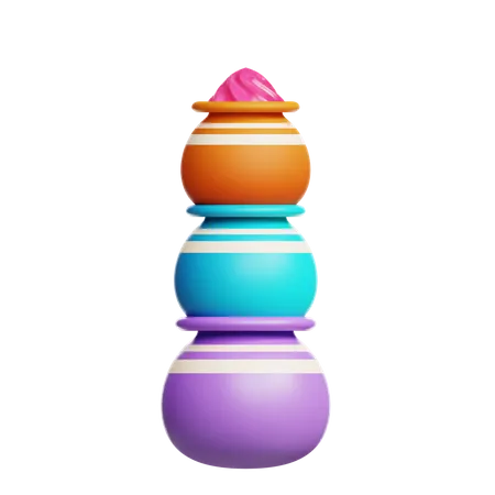 Holi Color 3D Icon